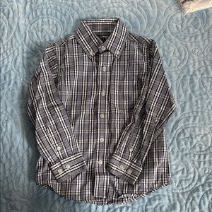 Elk Kids Black and White Plaid Button Down Shirt